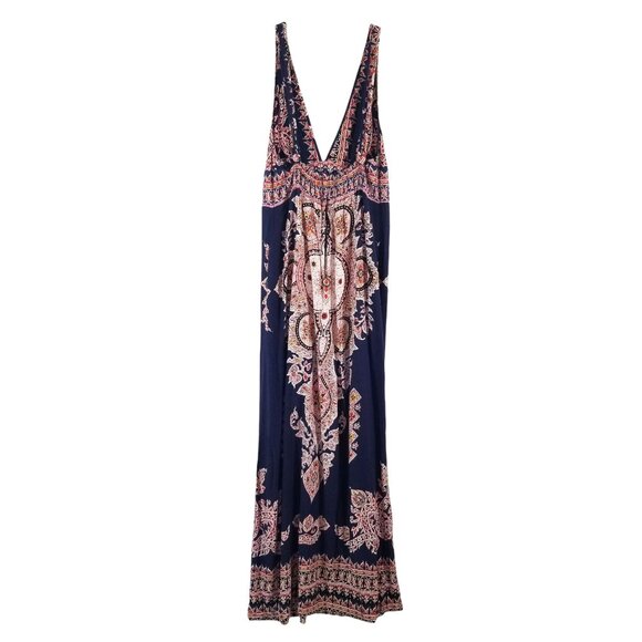 Akualani Halter Sundress in Soft Rayon - Extra Long Med. Small - Picture 4 of 16